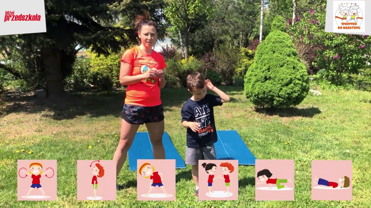 Gimnastyka dla dzieci w domu i w przedszkolu – propozycja ćwiczeń 1 | Sprintem do maratonu