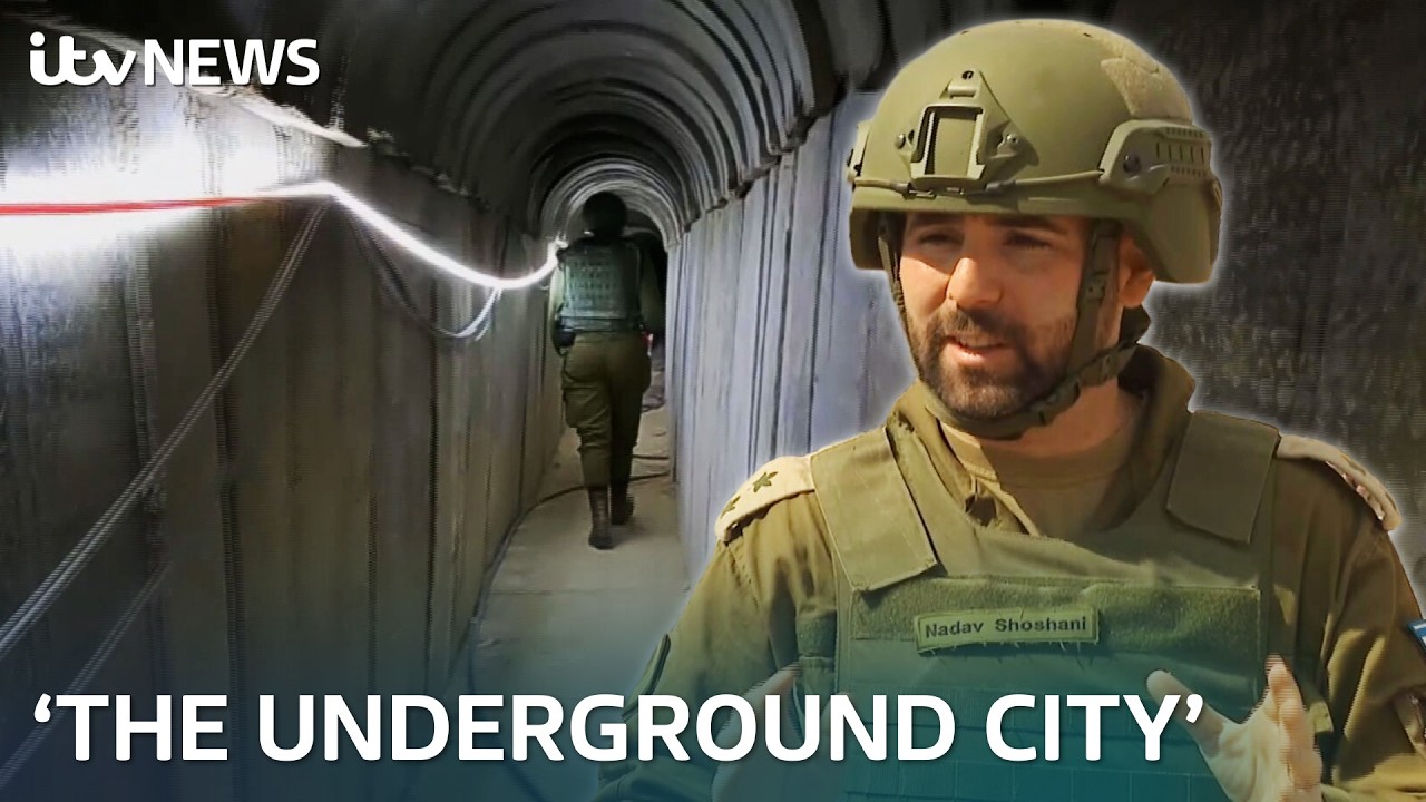 A look inside the 'underground city' of tunnels beneath Gaza | ITV News