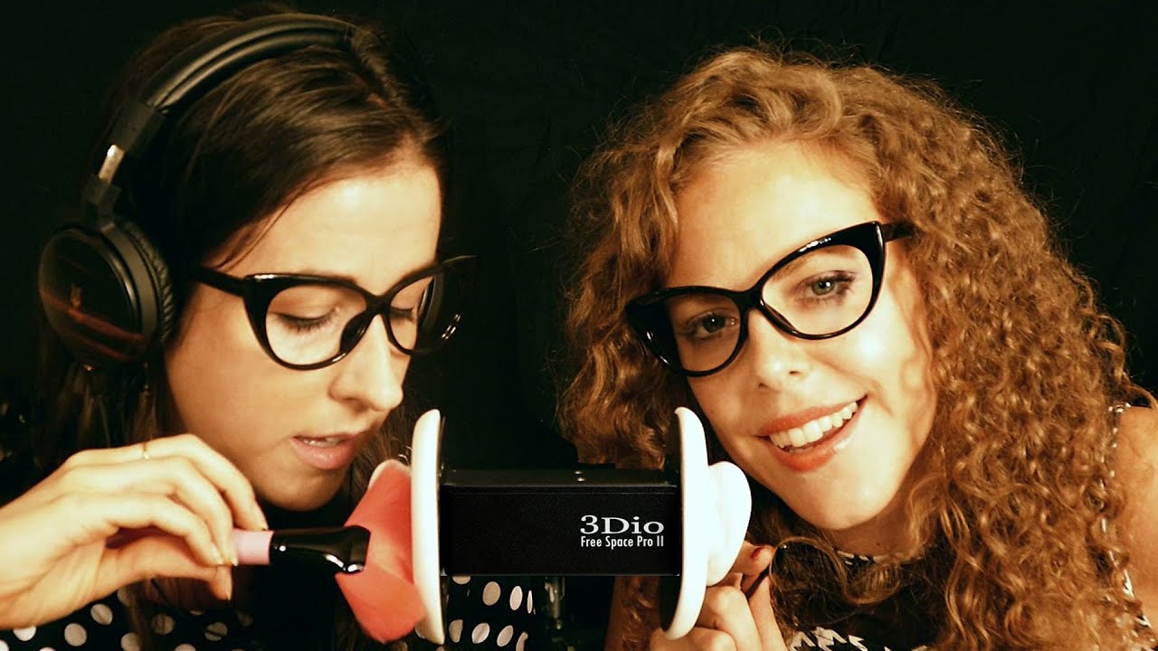Watch Me Make Natalie Tingle! 2 Girls ASMR Ear Massage, Brushing, Whispering, Tapping