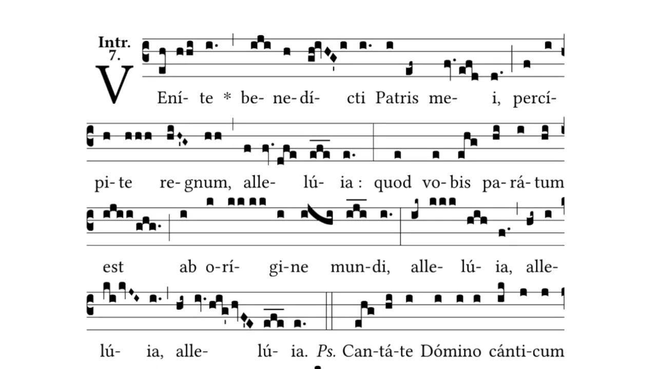 Venite benedicti &bull; Easter Wednesday &bull; Introit
