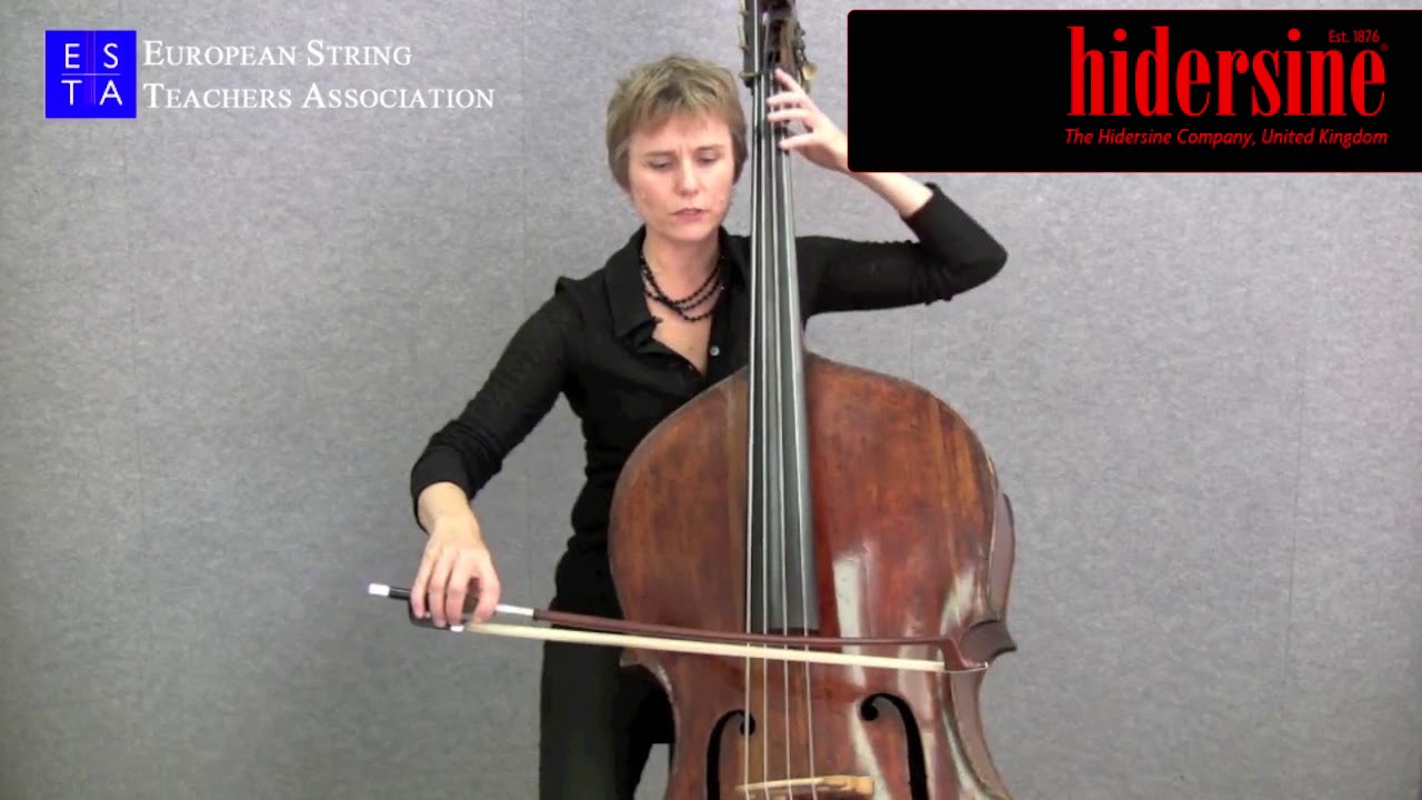 Double bass technique: Portato