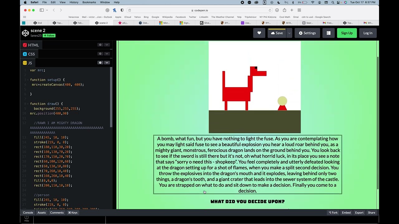 Importing P5JS to Codepen