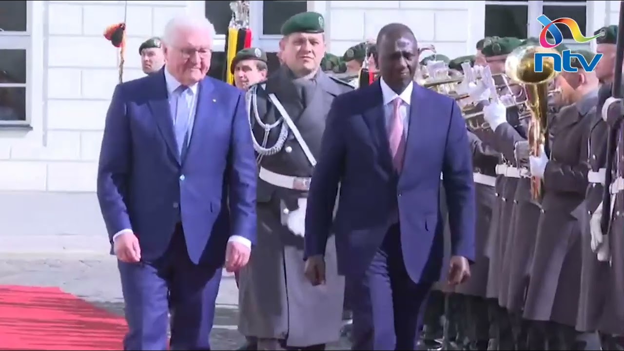 President Ruto accorded guard of honour mounted by German Military upon arrival in the country