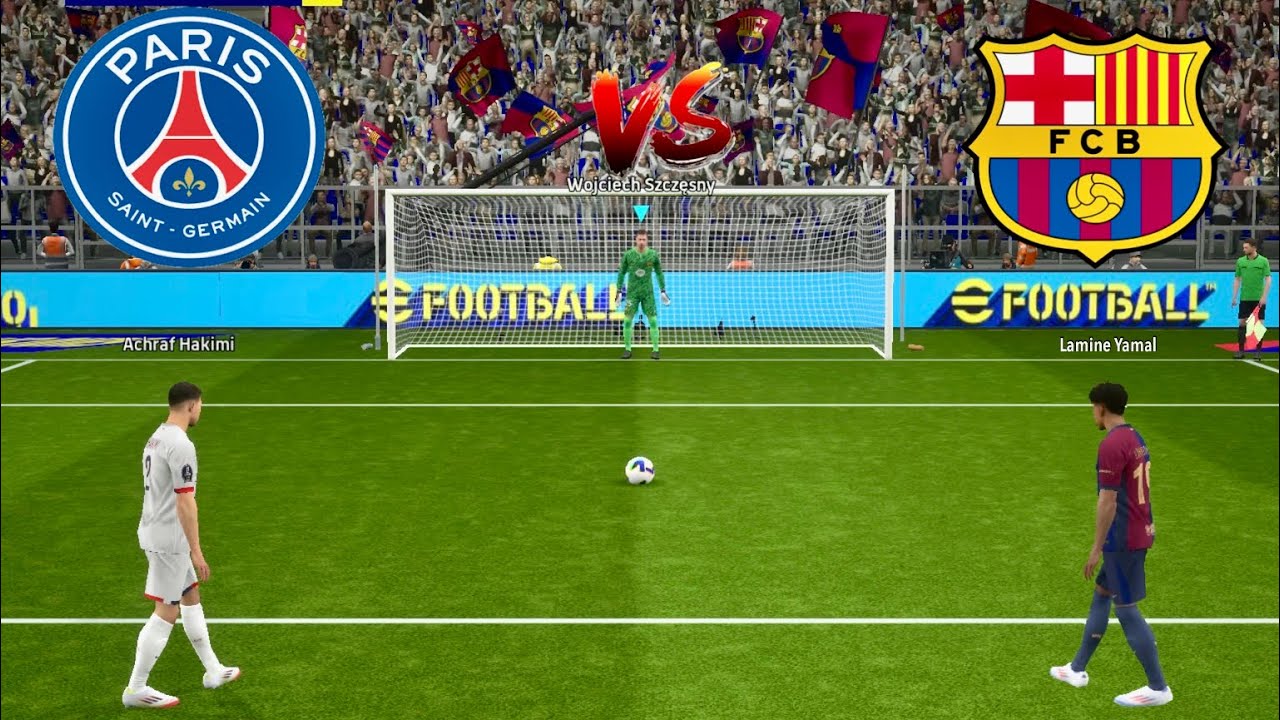 BARCELONA VS PSG PENALTY SHOOTOUT | HIGHLIGHTS | HAKIMI VS LAMINE