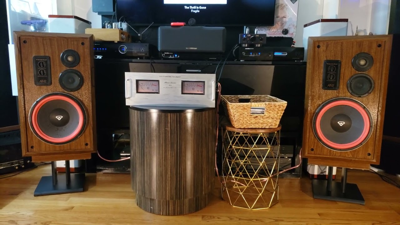 Cerwin Vega AT-12,  Phase Linear 400 and Cary tube preamp.