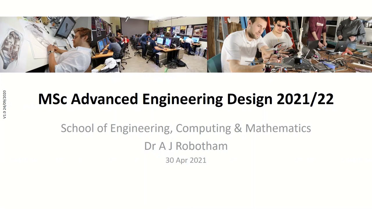 MSc Advanced Engineering Design Showcase