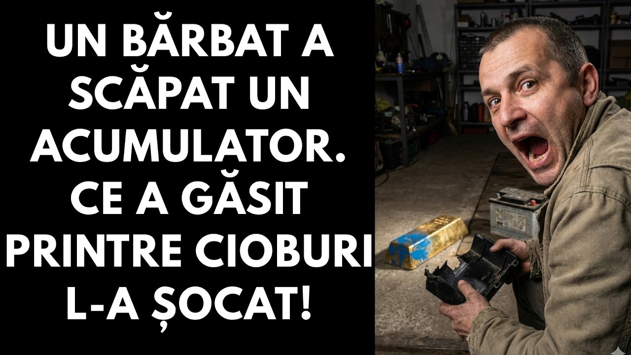 Un bărbat a scăpat un acumulator. Ce a găsit printre cioburi l-a șocat!
