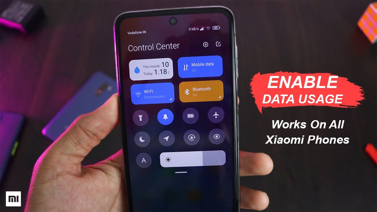How To Enable Daily Data Usage Option In MIUI 12 Control Center On Any Xiaomi Phone
