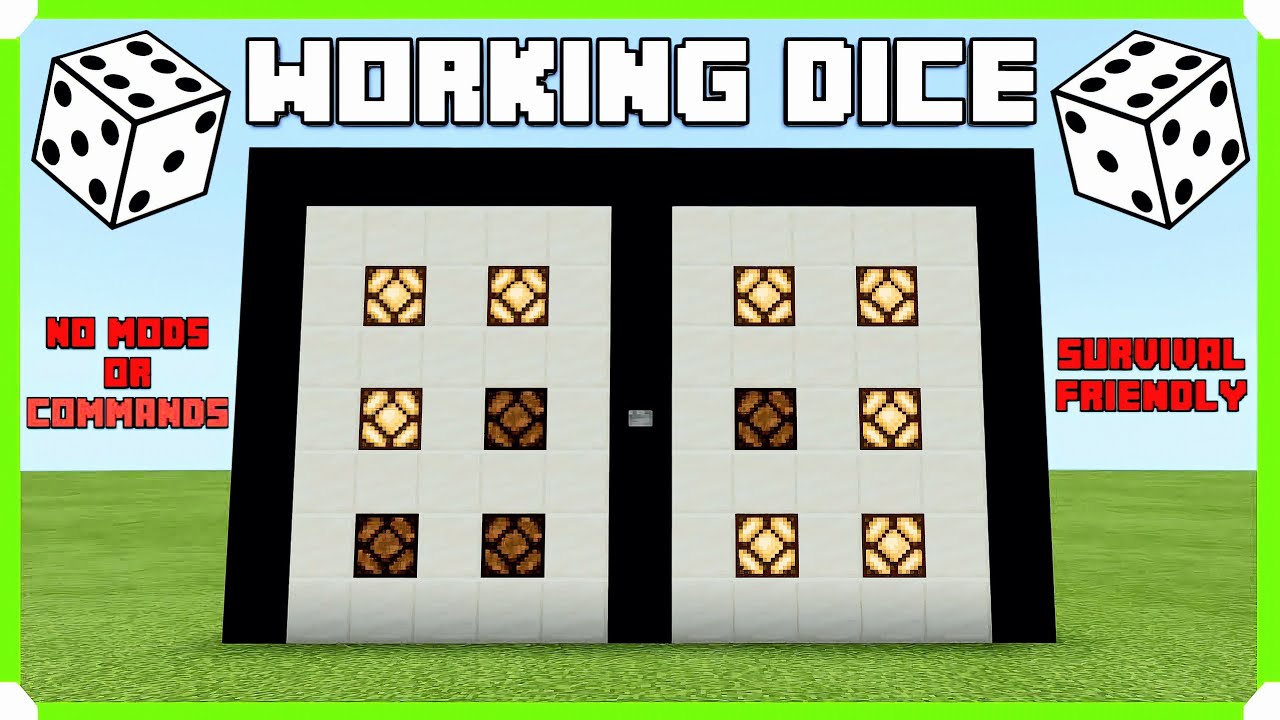 Функциональные игральные кости в Minecraft Bedrock Edition (без команд, без модов!)