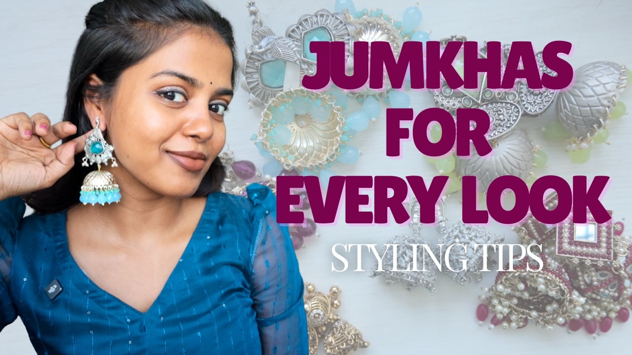 தமிழில்-Traditional to Party Wear Jhumkas | Amazon Finds 💛  || HARINI SI