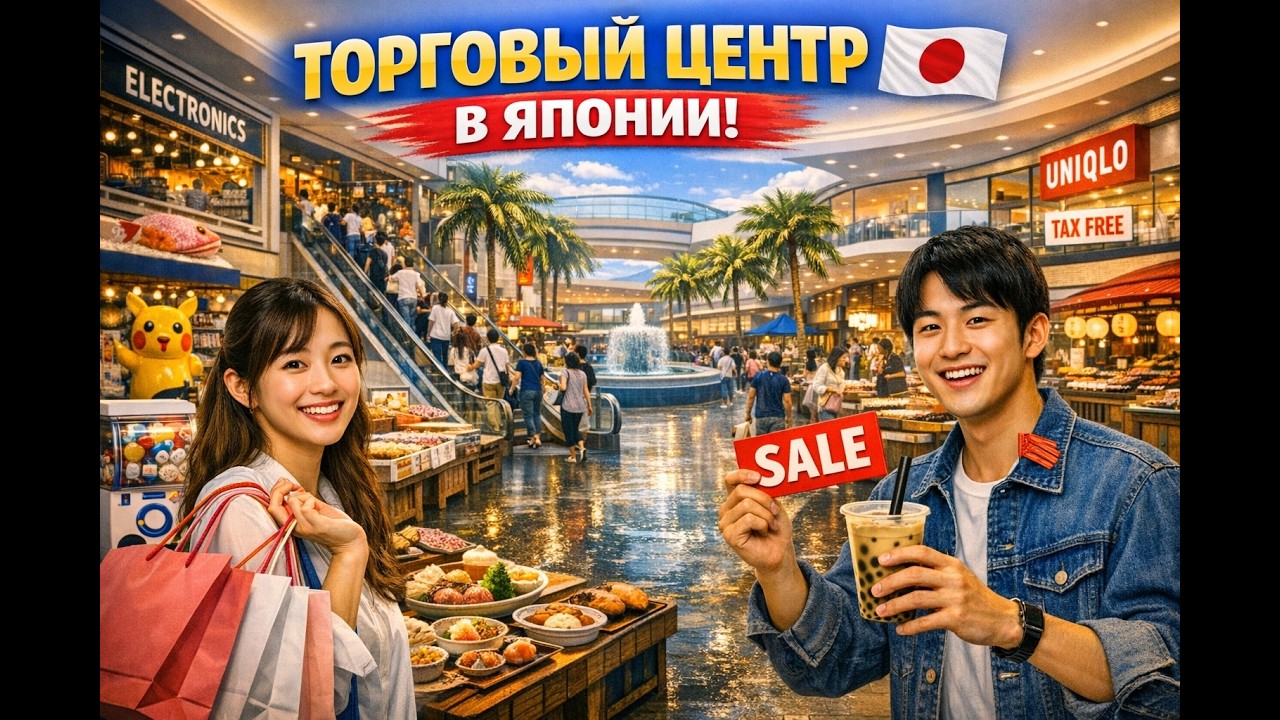 Торговый центр в Японии — шопинг и развлечения 🇯🇵🛍️