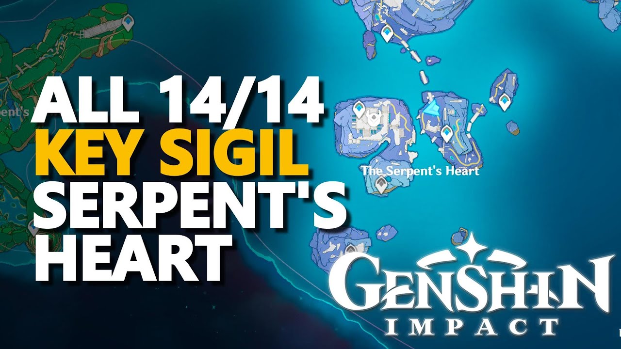 Serpent's Heart Key Sigil Genshin Impact All 14/14