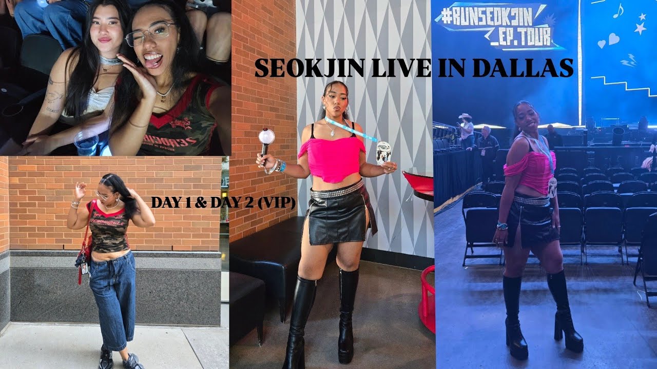 #RUNSEOKJIN_EP.TOUR in Dallas Vlog | Day 1 & Day 2 (VIP)
