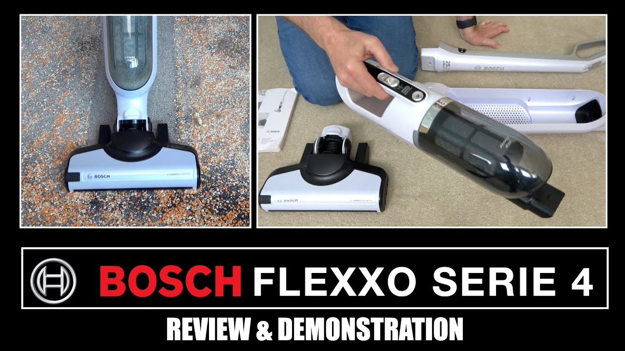 Обзор и демонстрация беспроводного пылесоса Bosch Flexxo Serie 4