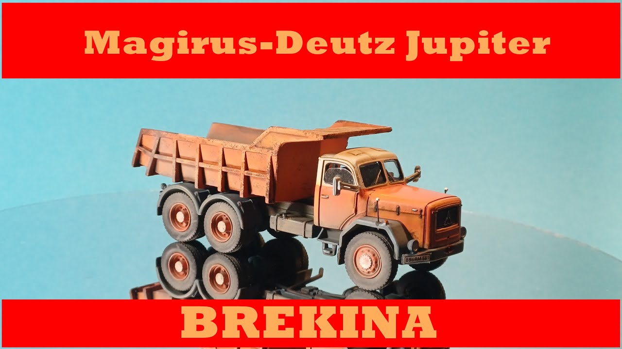 Magirus-Deutz Jupiter Muldenkipper | Bausatz | BREKINA | 1:87