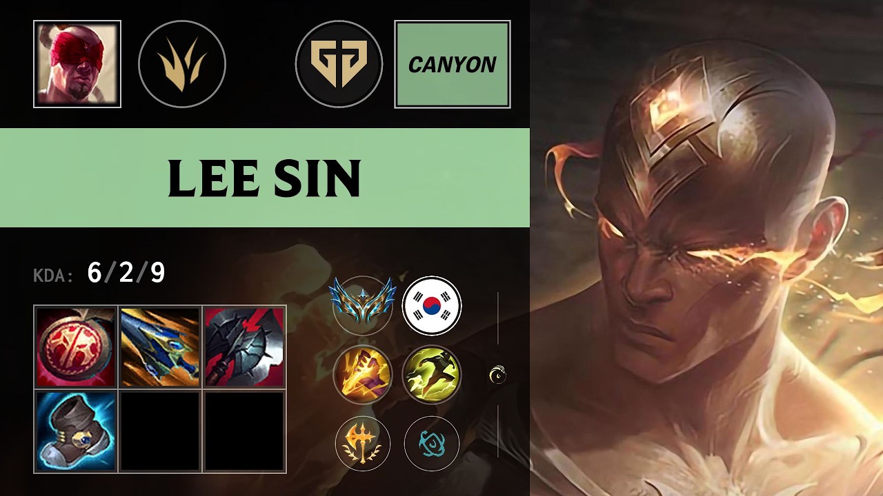 (GEN Canyon) Lee Sin Jungle vs Zac - KR Challenger Patch 26.15