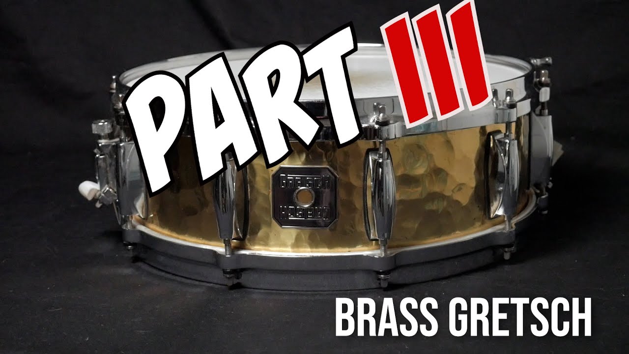 The Brass Gretsch Hand Hammered Snare Drum