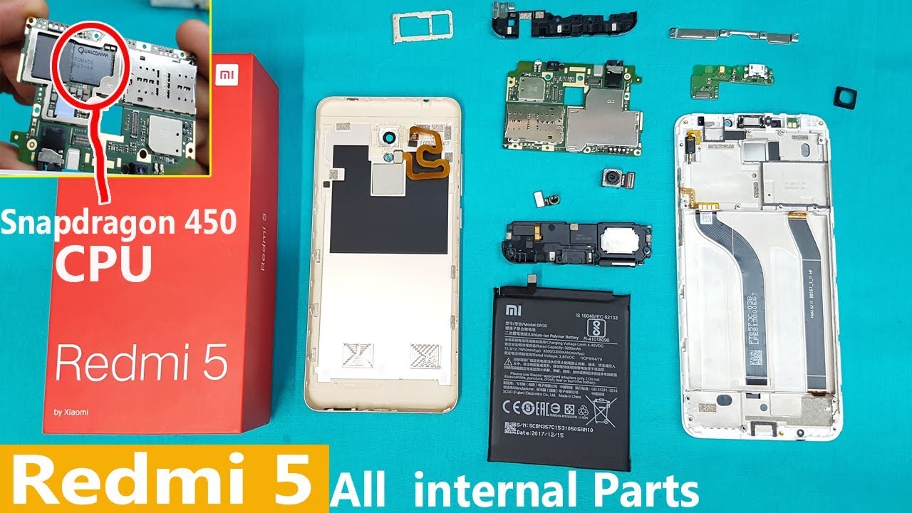Xiaomi Redmi 5 - Disassembly and Teardown  || all Internal Parts || How to open Redmi 5 Back Cover