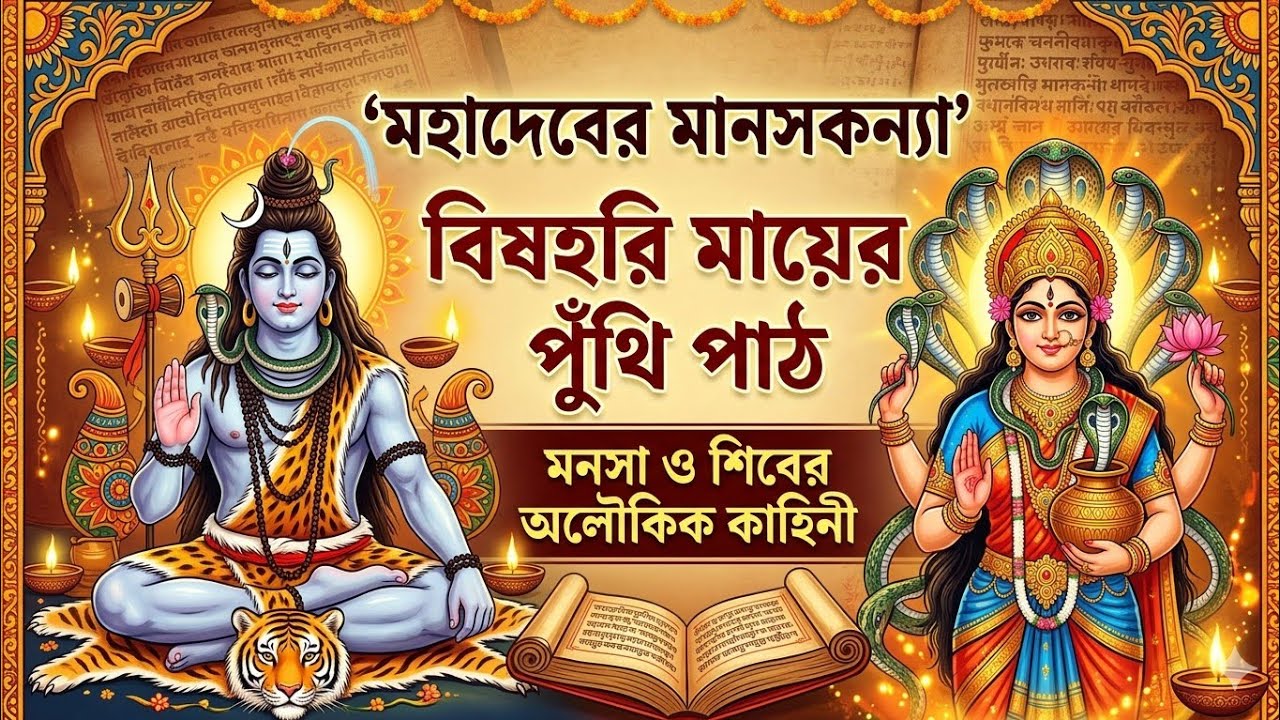 মা মনসা পুঁথি-খরনা নারায়ন মেম্বারের বাড়ী, পটিয়া, চট্টগ্রাম।