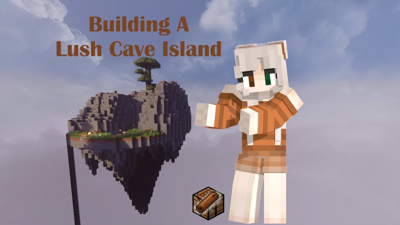 Cozy Floating Lush Cave Build | Minecraft Ambience (No Commentary)