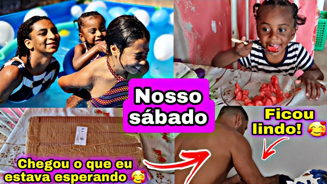 ARRUMEI MAIS UMA FILHA! CHEGOU O QUE EU ESTAVA ESPERANDO MUITO/ COLOCAMOS BALÕES DENTRO DA PISCINA 😱