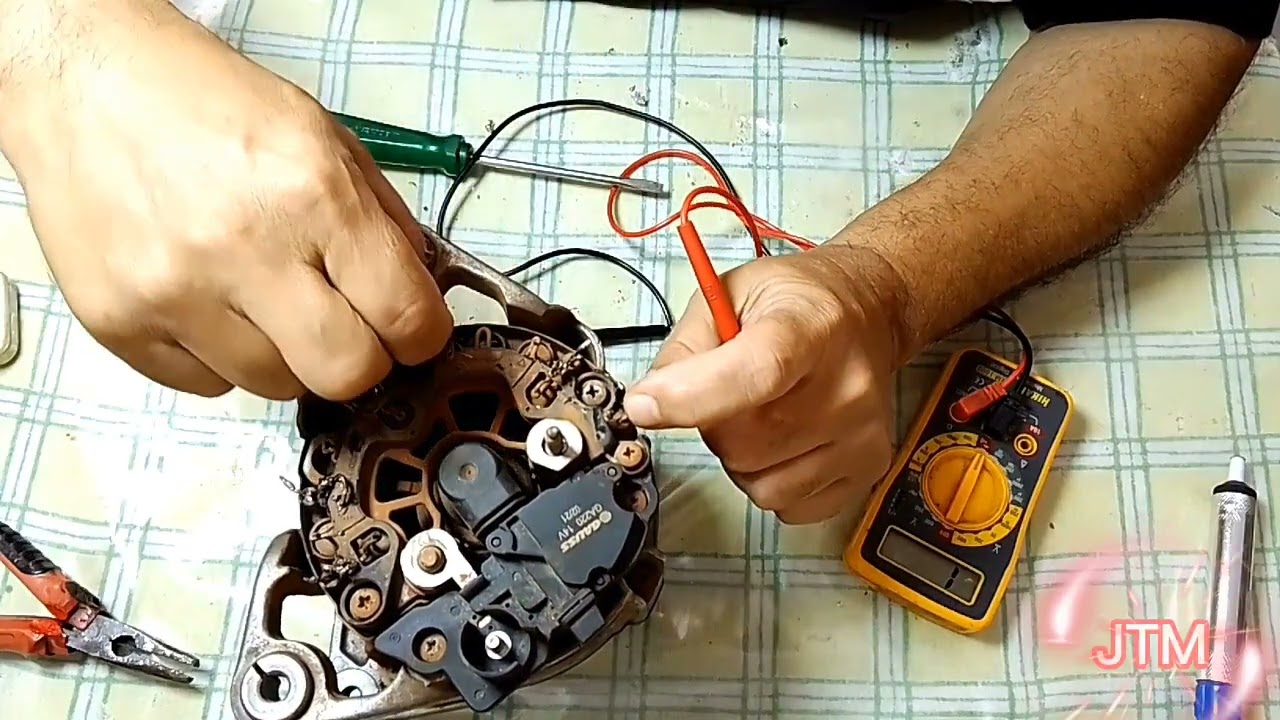 alternador 6 fios incrivel transformado em motor passo a passo