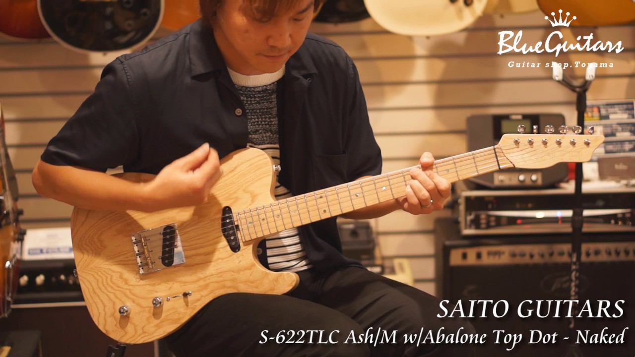 Blue Guitars - SAITO GUITARS S-622TLC Ash/M w/Abalone Top Dot - Naked