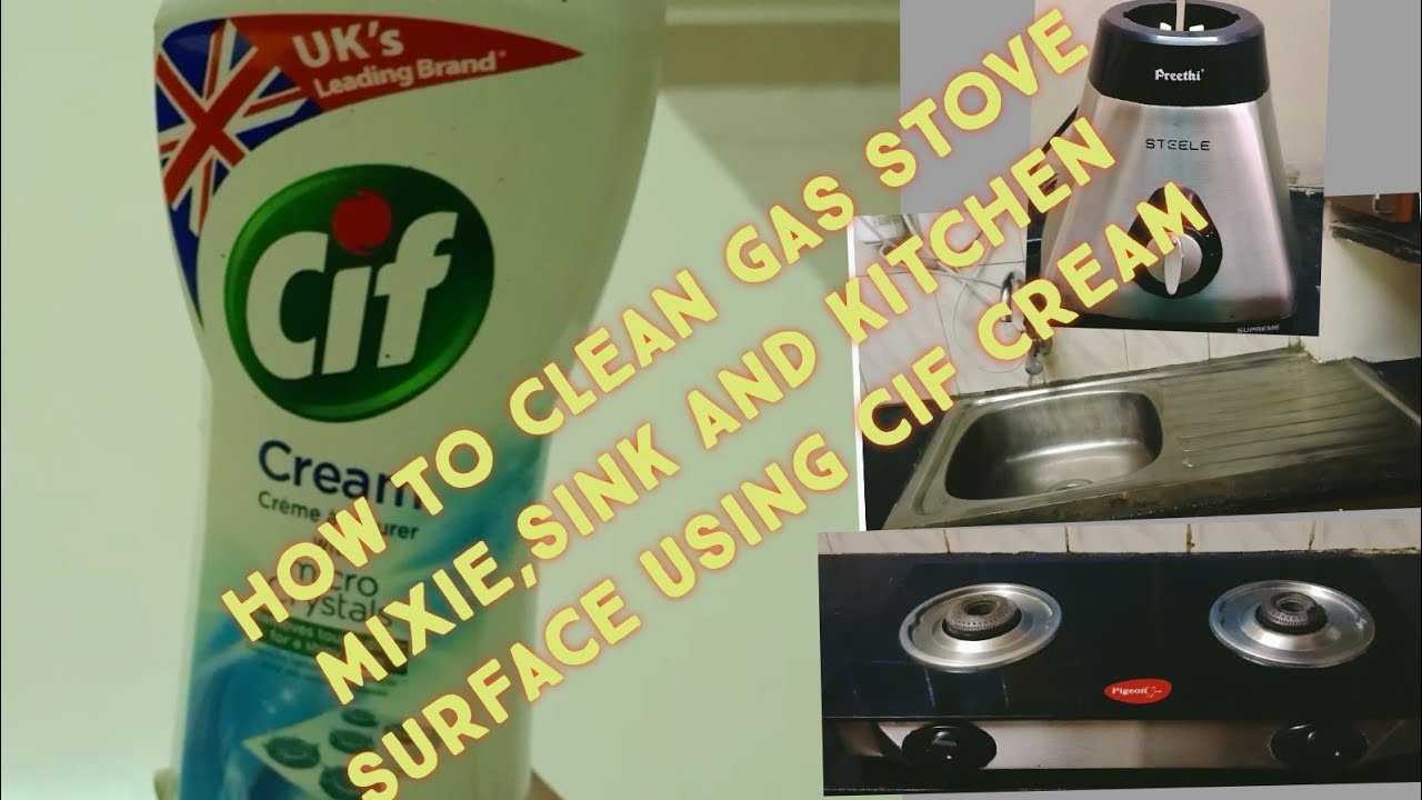 Cif cream review in Tamil/how to clean gas stove in tamil