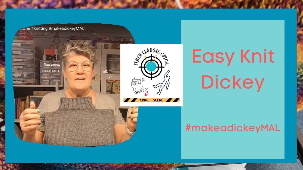 How To Knit A Dickey  Part One  #knitting #makeadickeyMAL