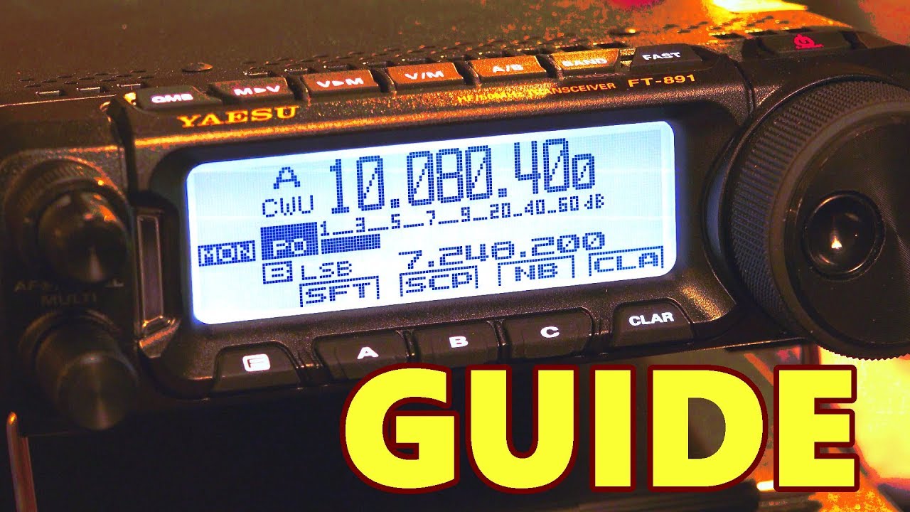 Краткое руководство пользователя Yaesu FT 891, меню и руководство пользователя