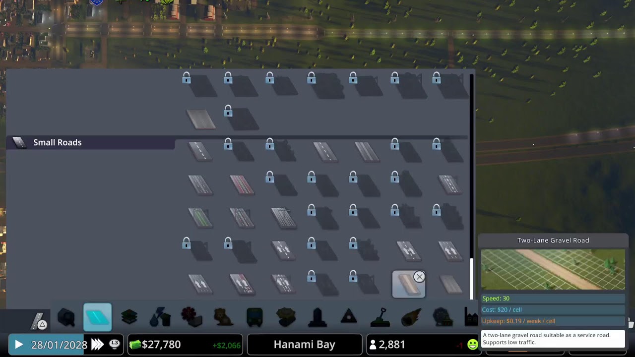Cities: Skylines. New game, Hanami Bay, no cheats.