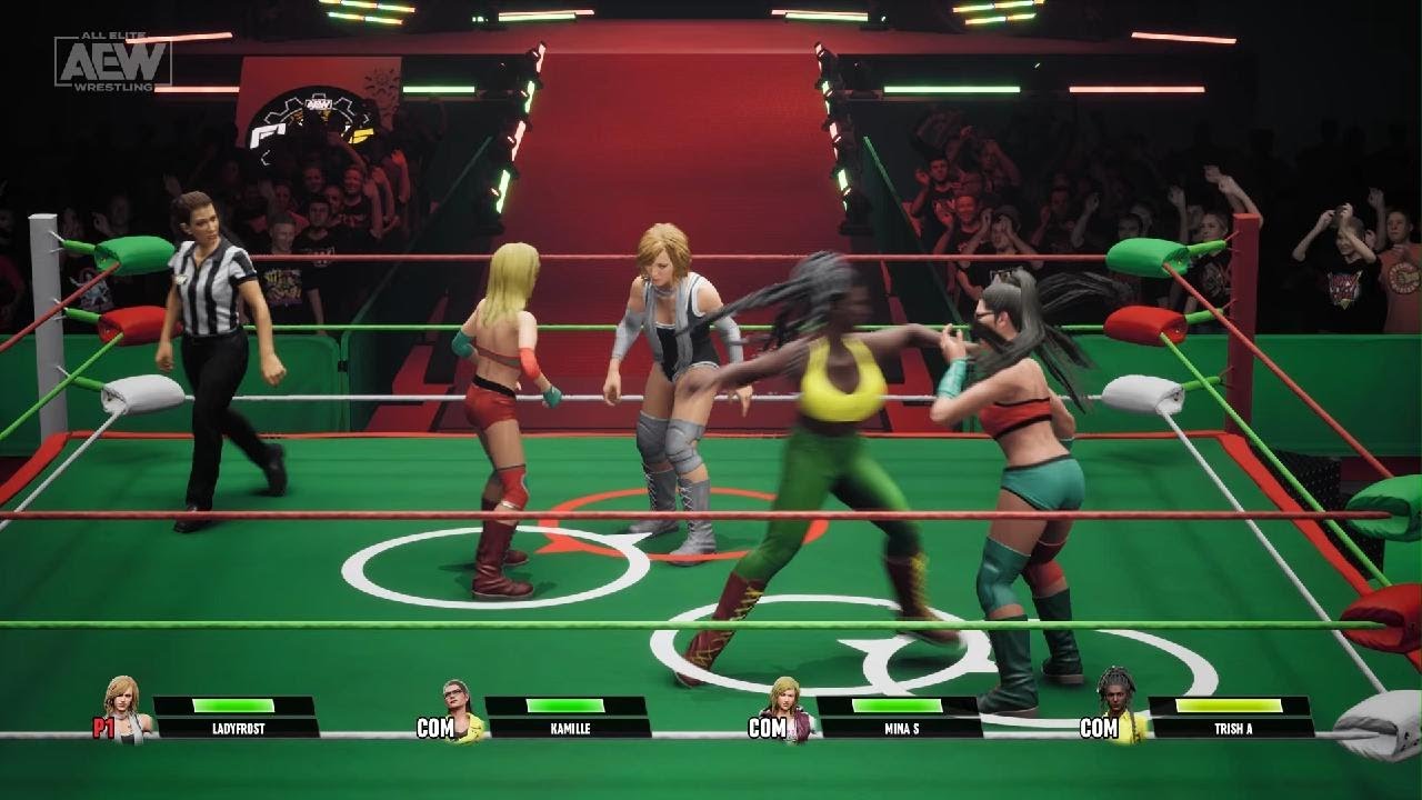 AEW: Fight Forever Mina Shirakawa vs LadyFrost vs Kamille BrickHouse vs Trish Adora