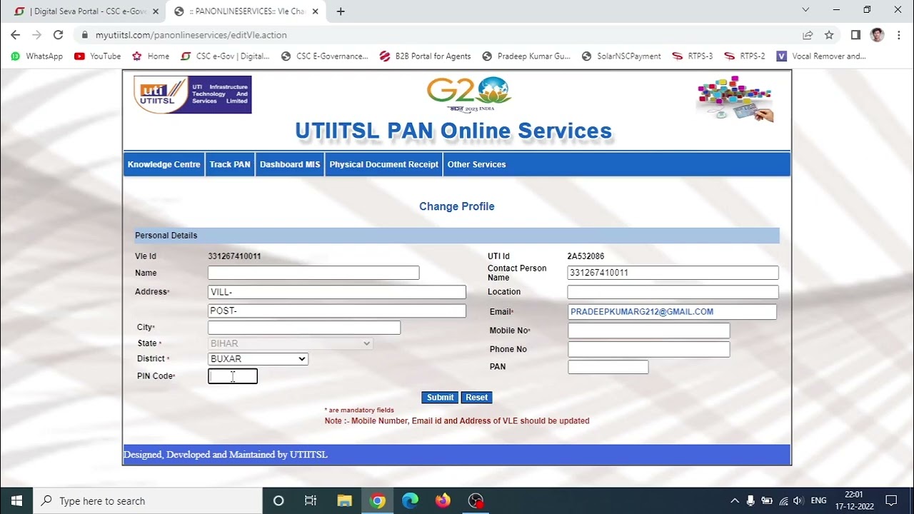 CSC UTI Pan Card Service Registration - Digital Boy Pradeep