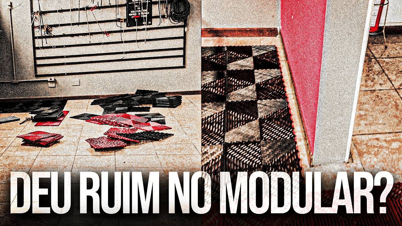 VOCÊ ACHA QUE DEU DIFERENÇA? DEIXE SUA OPINIÃO NOS COMENTÁRIOS.. [APLICAÇÃO PISO MODULAR NA PRÁTICA]