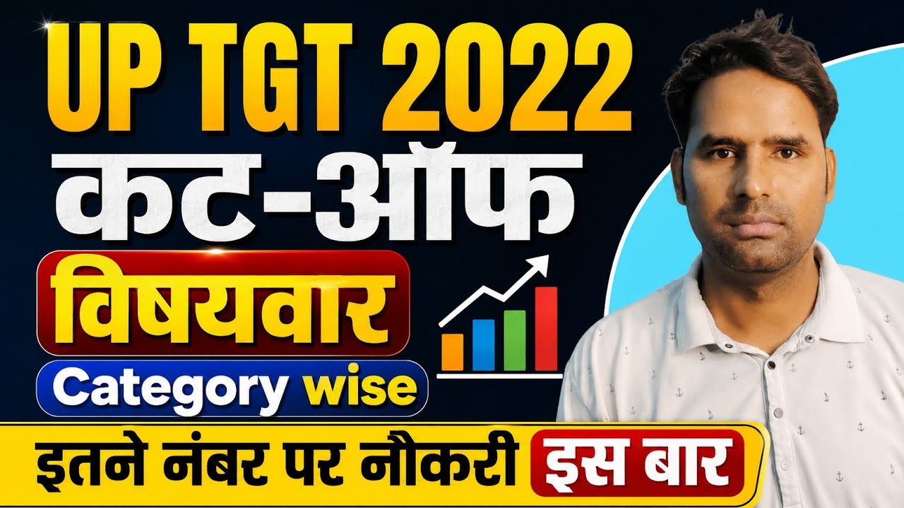 UP TGT 2022 CutOff Subject wise for Gen, OBC, SC and ST