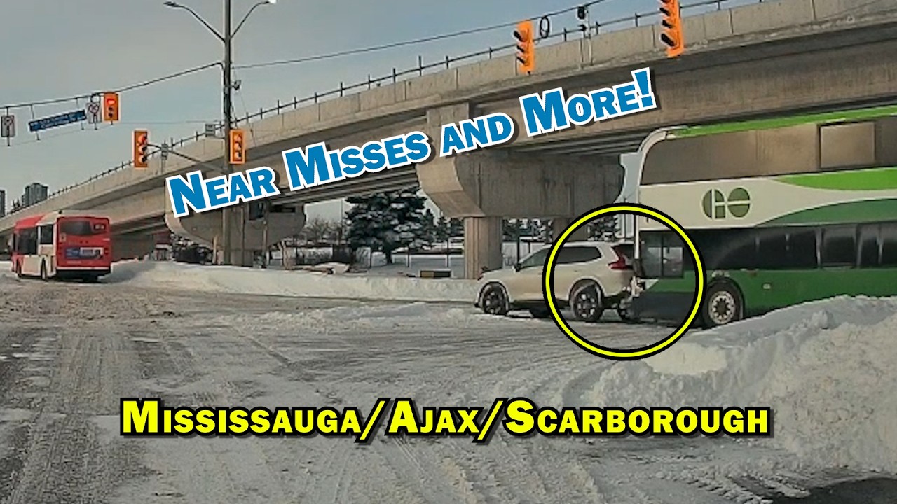 Dashcam Near Misses and Fender Bender - Mississauga, Ajax, Scarborough