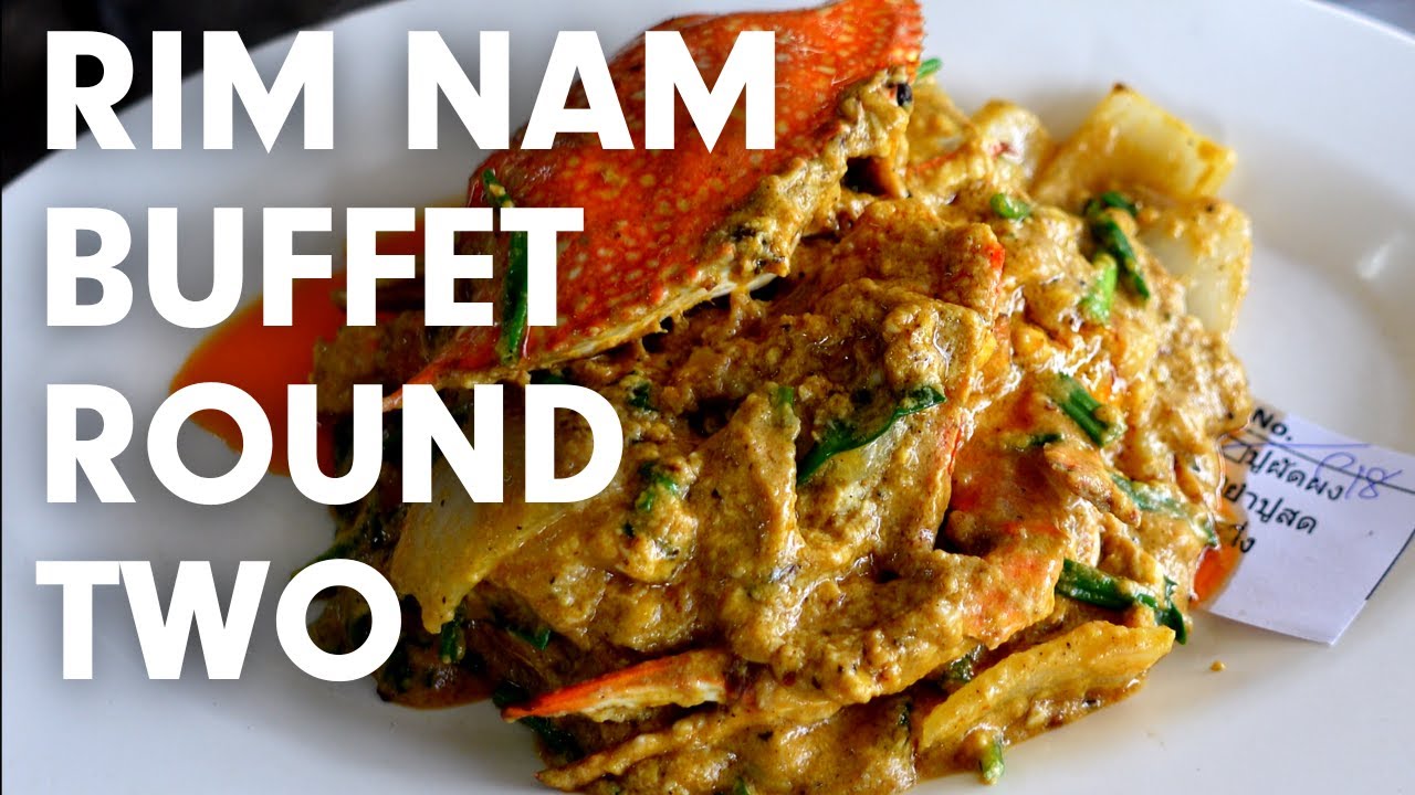 ALL YOU CAN EAT Seafood Buffet At Rim Nam, Hat Yai - Our Second Visit! | Thai Food
