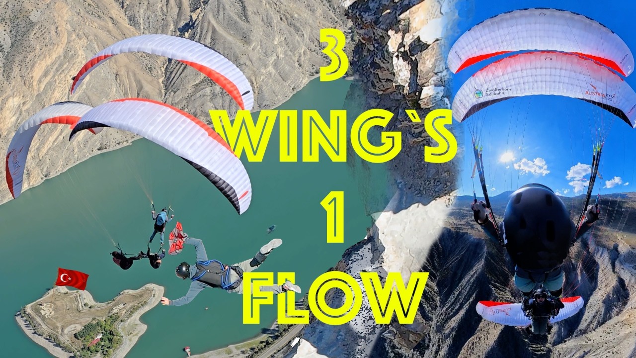 Three Wings, One Flow | INSANE Synchro Paragliding Adventure in Turkey with TEAM AIRBOUND 🪂🪂🪂