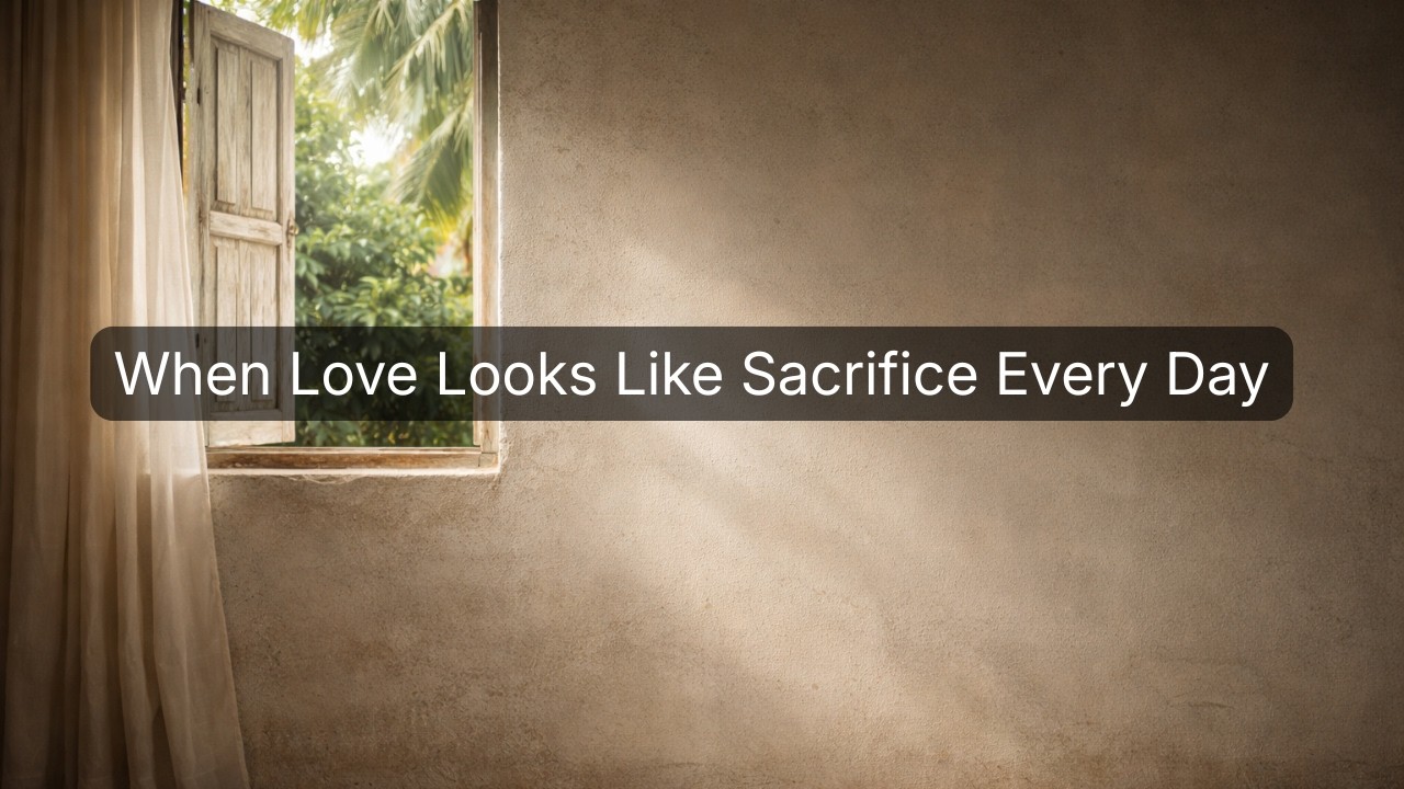 When Love Looks Like Sacrifice Every Day