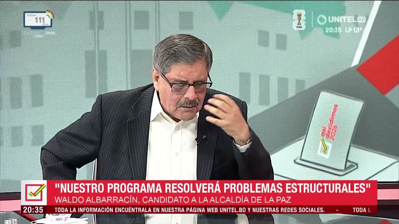 Waldo Albarracín: “Encontré a La Paz en estado catastrófico tras mi llegada a Bolivia”