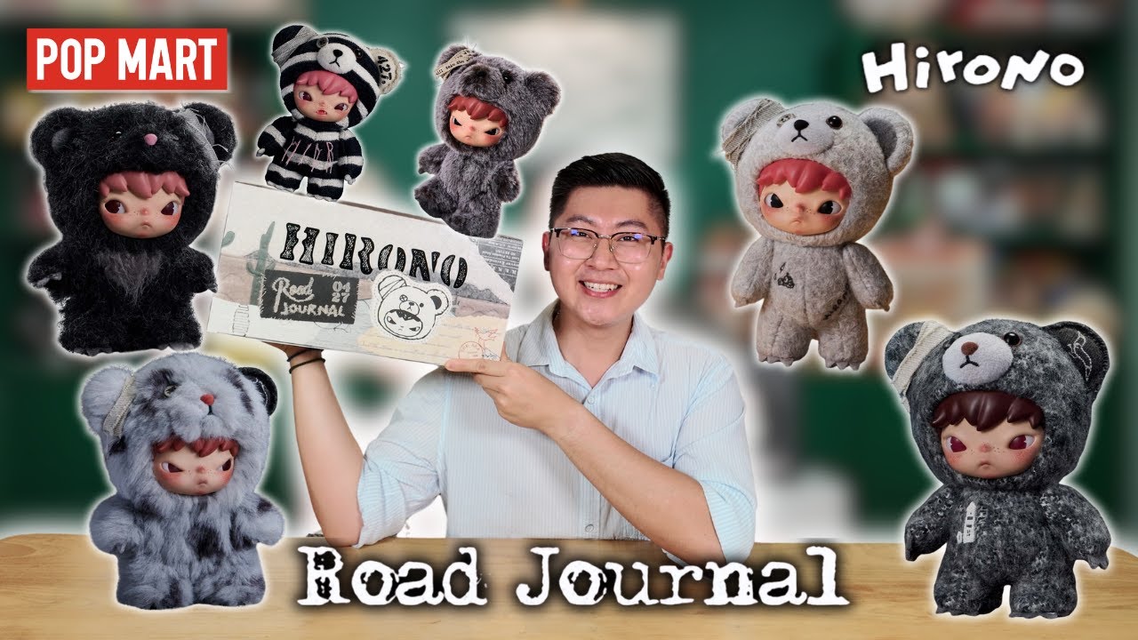 Распаковка нового плюшевого кулона Pop Mart Hirono Road Journal 🧳.