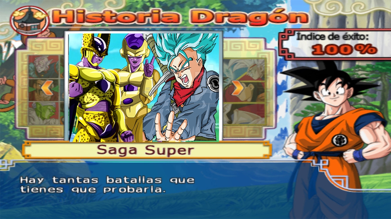Dragon Ball Z Budokai Tenkaichi 3 - Modo historia AF MODS Trunks  SSJ3 vs Golden Freeza ,Golden Cell