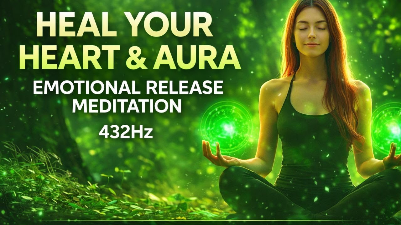 Aura Cleansing Meditation for Emotional Healing | Let Go of Fear, Anger & Sadness | 432Hz
