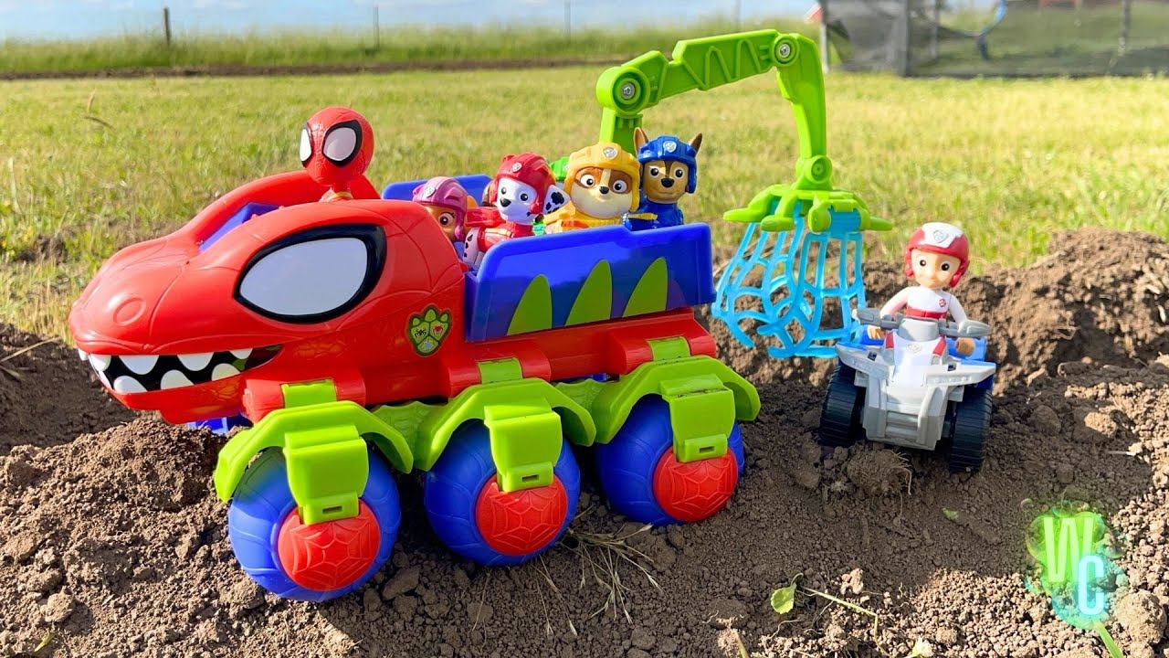 Spidey Saves Paw Patrol from Green Goblin! 🕷️ Epic Toy Rescue Adventure for Kids