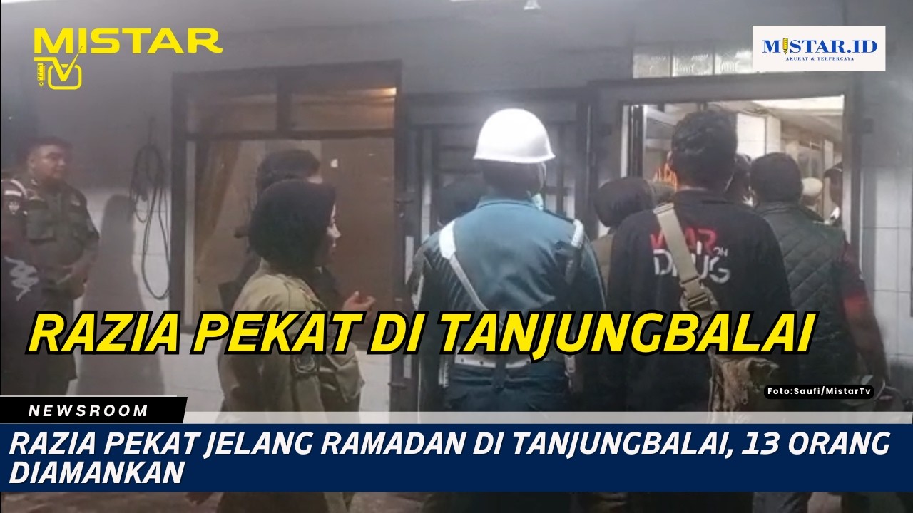 Razia Pekat Jelang Ramadan di Tanjungbalai, 13 Orang Diamankan