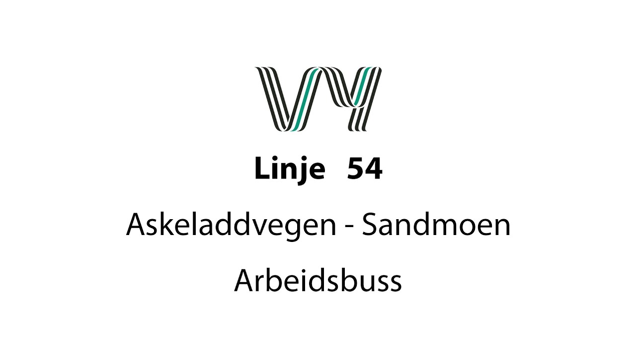 Linje 54 Askeladdvegen - Sandmoen