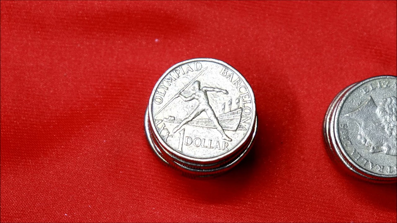 1992 $1 NIFC Barcelona Games Coin find $300 $1 noodle  -: Howards' Coin Video