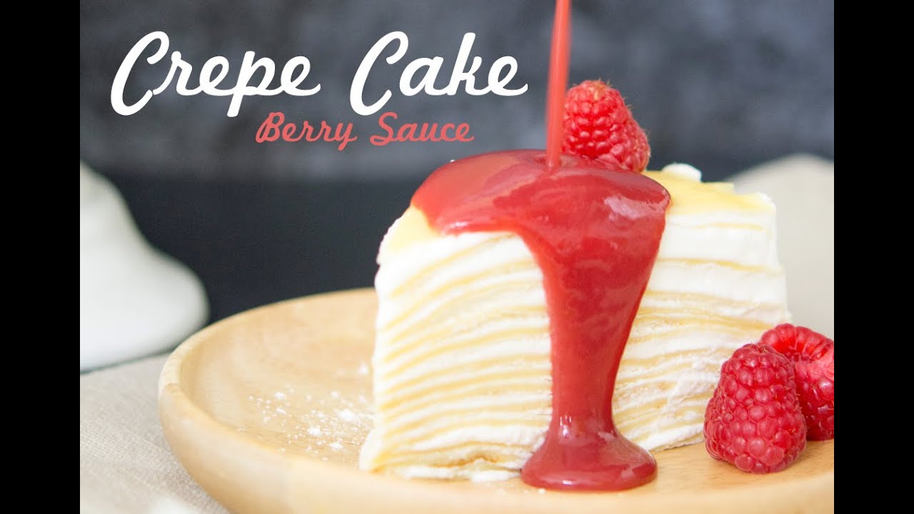 เครปเค้กเบอร์รีซอส - Crepe Cake Berry Sauce