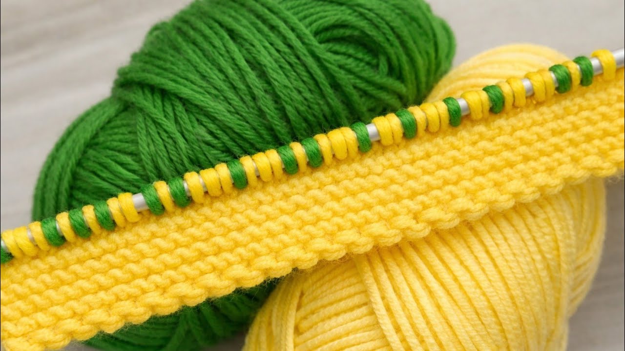 2 रंग का शानदार स्वेटर डिजाइन/Two Colour Sweater Design/Double Colour knitting/Do Rang ka design|
