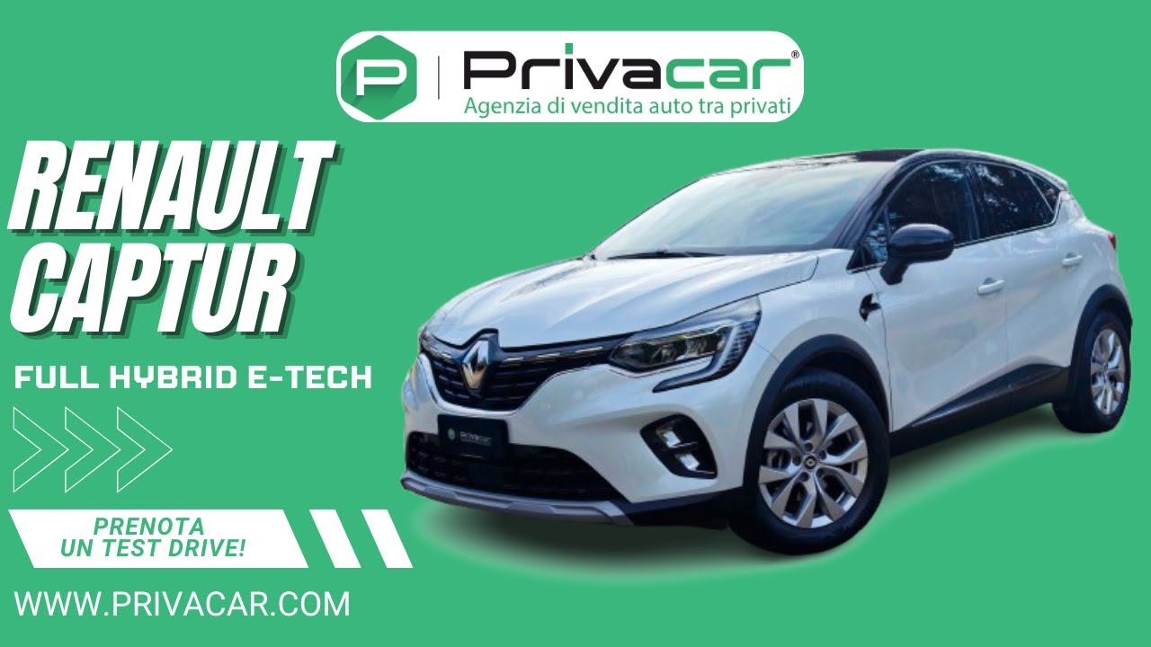 Renault Captur Full Hybrid E-Tech 145cv intens 1.6cc 94cv 2022 Unico Pro. Privacar San Cesareo.